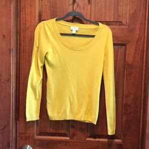 Ann Taylor Loft yellow sweater. Small